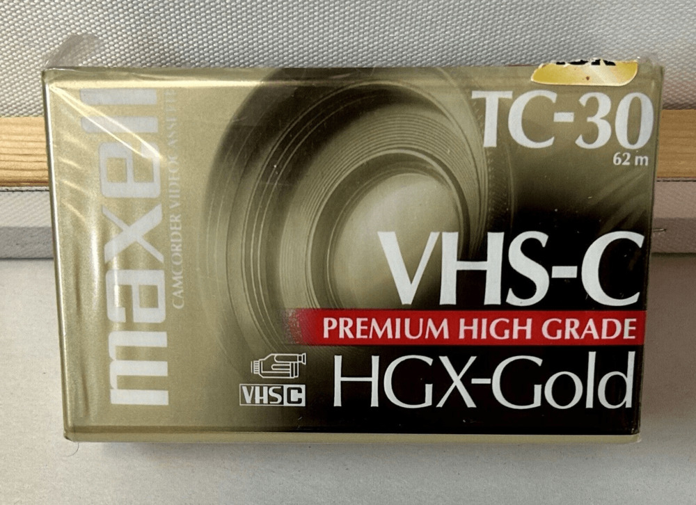 NEW IN PACKAGE! VINTAGE Maxell MAX203010 High Grade VHS-C Videotape Cassette
